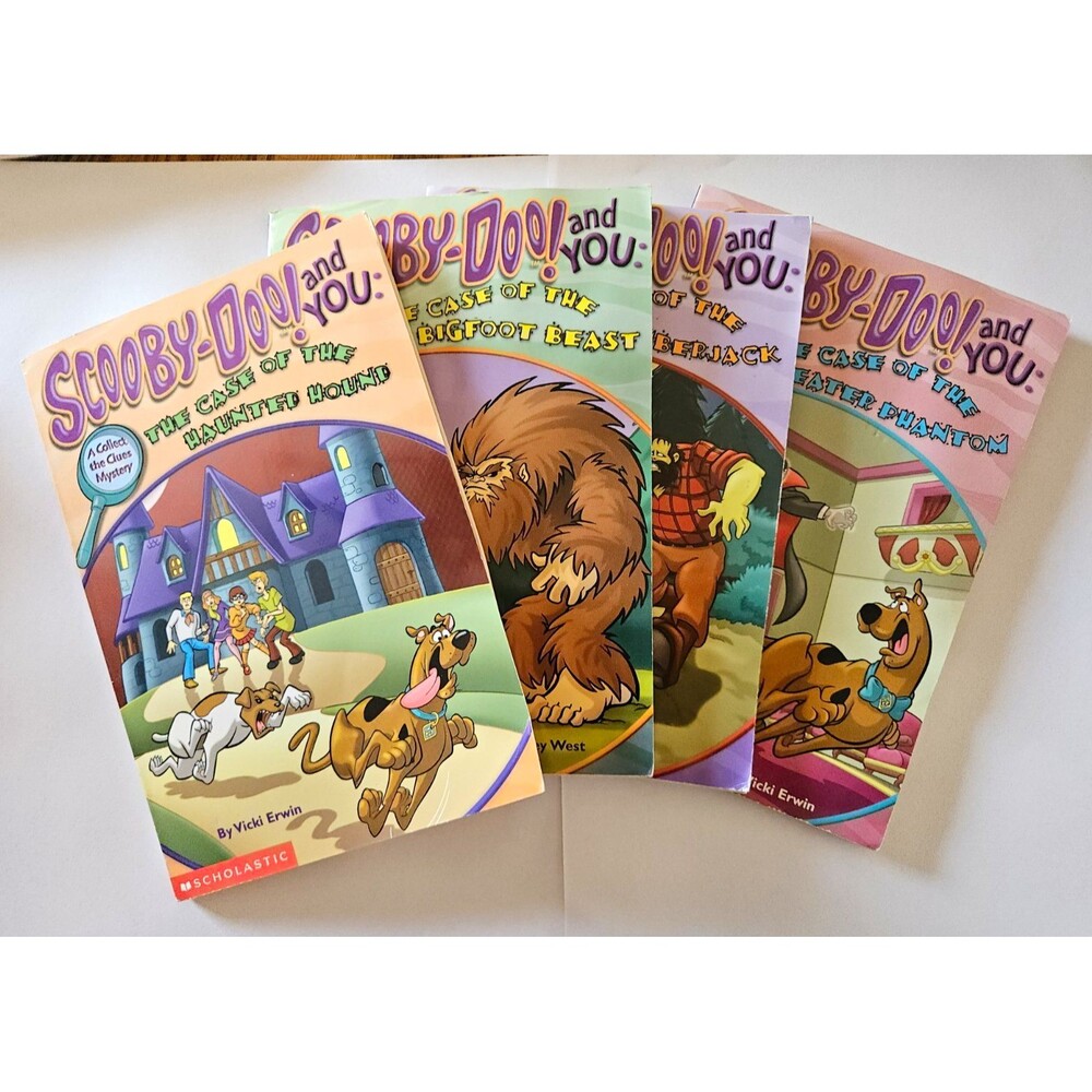 Scooby-Doo! and You Paperback Book Lot 4 Scholastic Ages 4-8 Illustrated